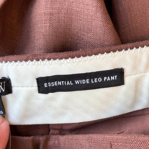 J. Crew NWT Essential Wide Leg Brown Trousers - Picture 6 of 7